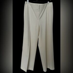 Chico's High Rise Wide Leg Trousers Pant/ winter white/ Size 2.5